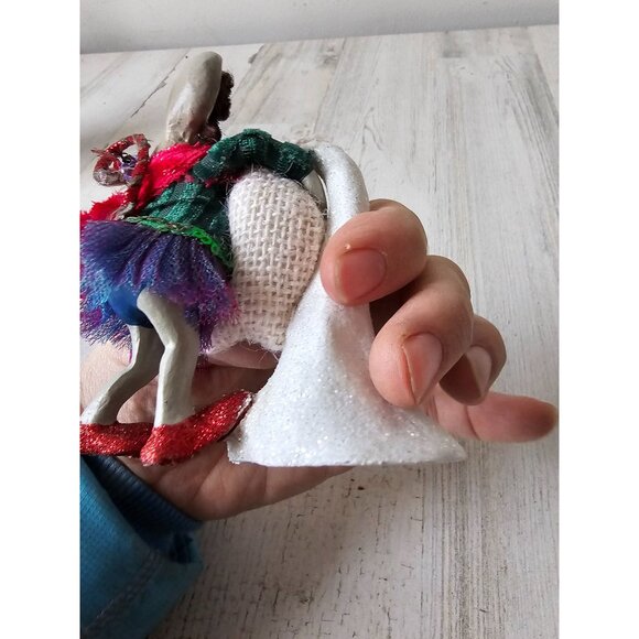 grandin road macie sugar plum mouse figurine RARE reindeer statue Xmas decor - Picture 5 of 8